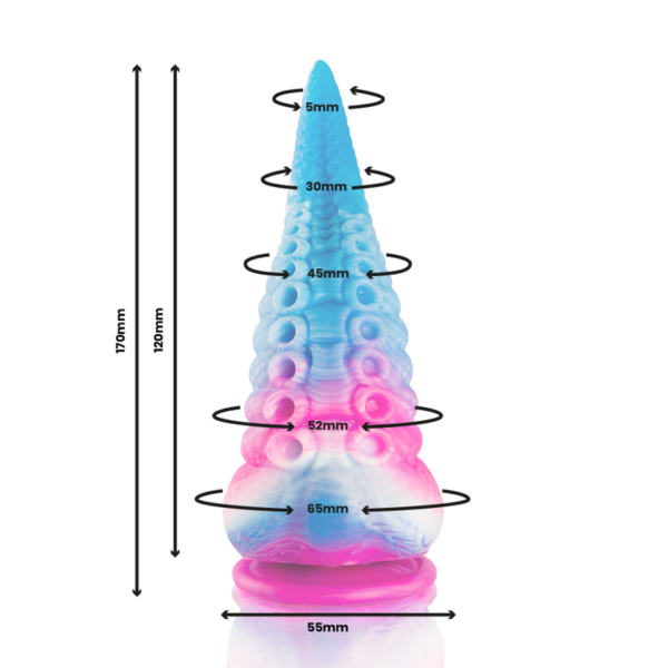 EPIC - DILDO DE TENTÁCULO AZUL PHORCYS TAMANHO PEQUENO - Image 3