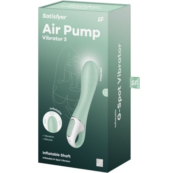 SATISFYER - AIR PUMP VIBRATOR 3 PONTO G INFLÁVEL MENTA - Image 6