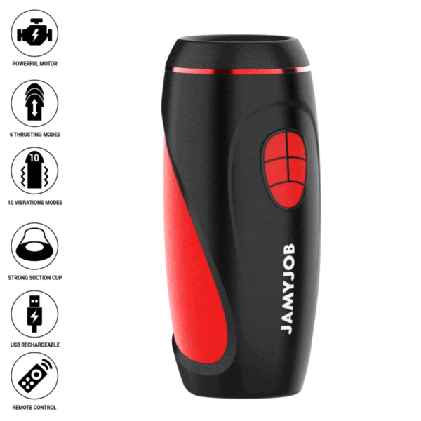 JAMYJOB - MASTURBADOR AUTOMÁTICO BASE PYSTON COM DILDO DE CONTROLE REMOTO - Image 2