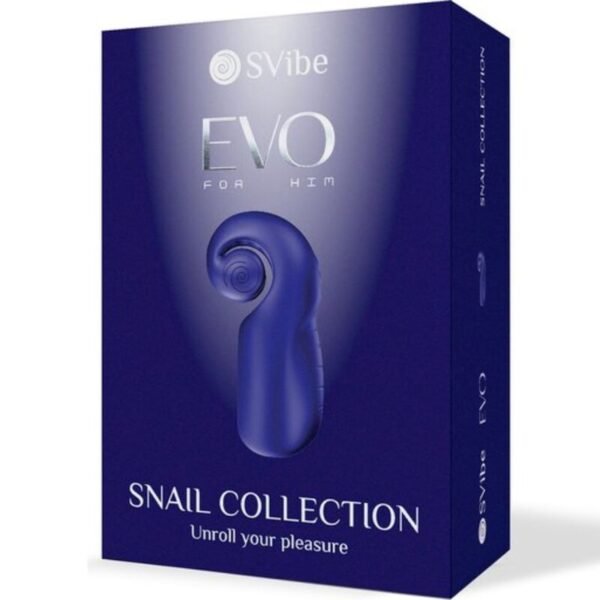 SNAIL VIBE - EVO PARA ELE MASTURBADOR MASCULINO SLIDE N'ROLL AZUL ESCURO - Image 5