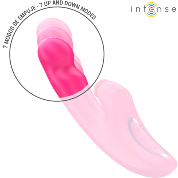INTENSE - EMI VIBRADOR 13,5 CM MULTIFUNÇÃO 3 EM 1 10 VIBRAÇÕES ROSA - Image 4