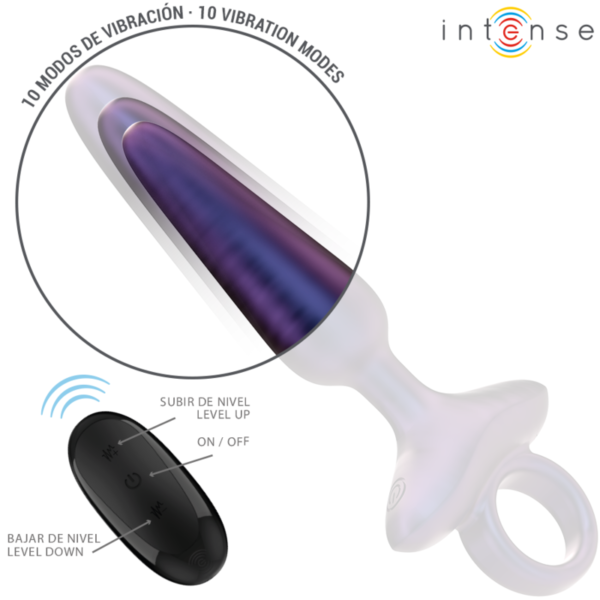 INTENSE - MARLON VIBRADOR ANAL PLUG MODELO 4 CONTROLE REMOTO - Image 10