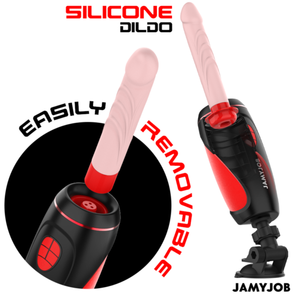 JAMYJOB - MASTURBADOR AUTOMÁTICO BASE PYSTON COM DILDO DE CONTROLE REMOTO - Image 4