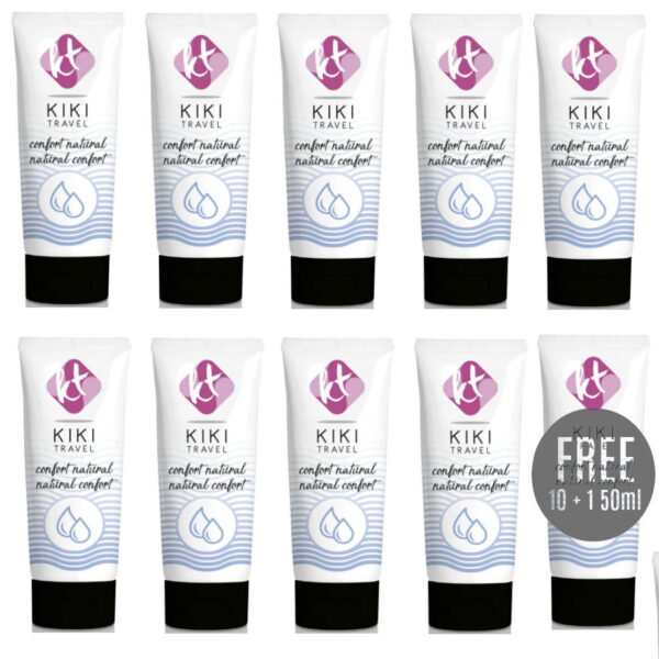 KIKÍ TRAVEL - CONFORT LUBRIFICANTE NATURAL 50 ML 10 + 1 GRÁTIS