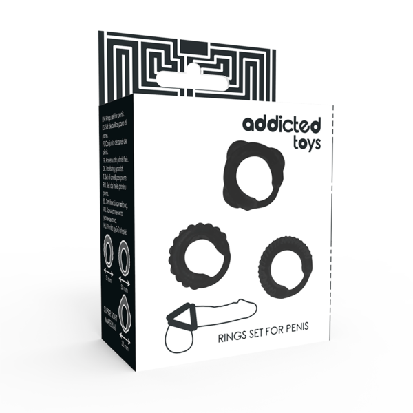 ADDICTED TOYS - CONJUNTO DE ANEL C - PRETO - Image 4