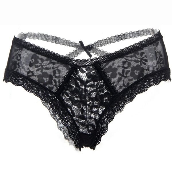 QUEEN LINGERIE - CALCINHA DE RENDA FLORAL S/M - Image 2