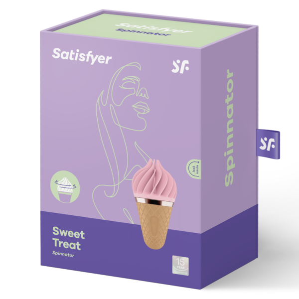 SATISFYER - SWEET TREAT SPINNATOR MARROM E ROSA - Image 2