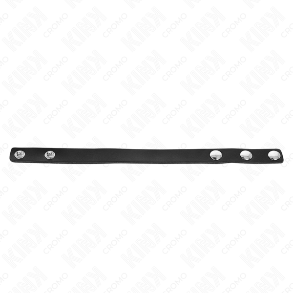 KINK - ANEL DE COURO PARA PÊNIS COM FECHO DE PRESSÃO 21,5 X 1,5 CM - Image 4