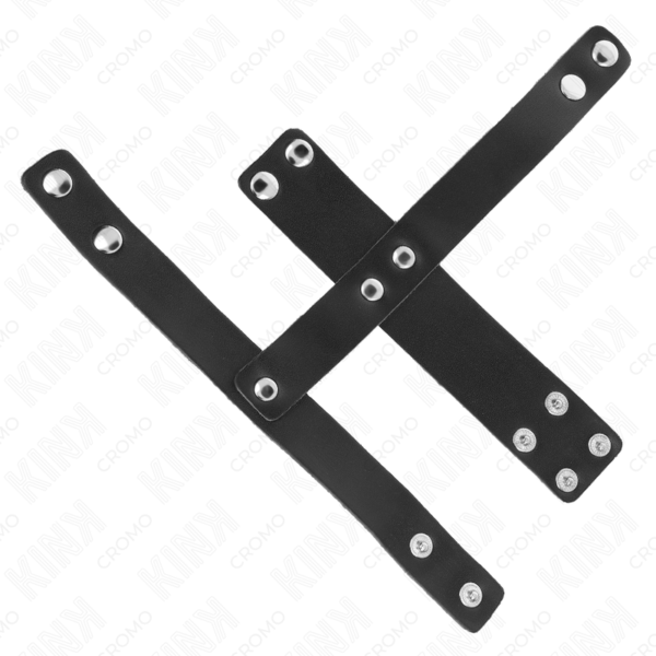 KINK - ANEL DE COURO PARA PÊNIS COM DIVISOR DE BOLAS AJUSTÁVEL - Image 4