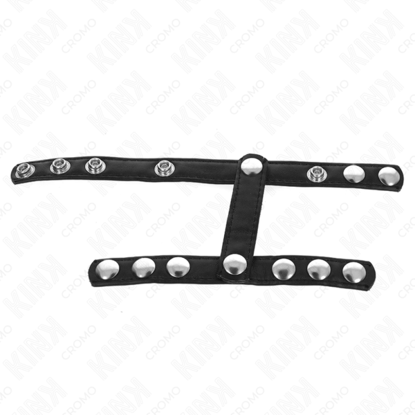 KINK - ANEL PARA PÊNIS COM 3 TIRAS DIVISORAS DE BOLAS AJUSTÁVEIS - Image 3