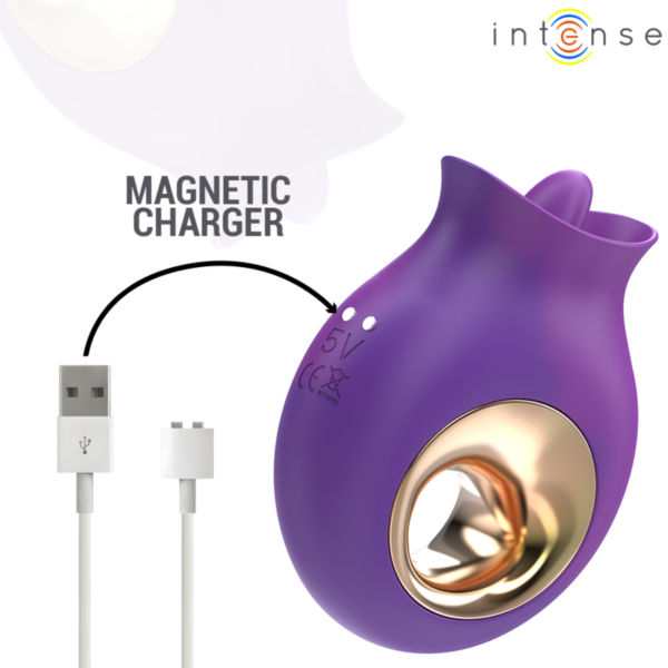 INTENSE - ESTIMULADOR DE CLITÓRIS TULI 9 VIBRAÇÕES E 9 OSCILAÇÕES ROXO - Image 6