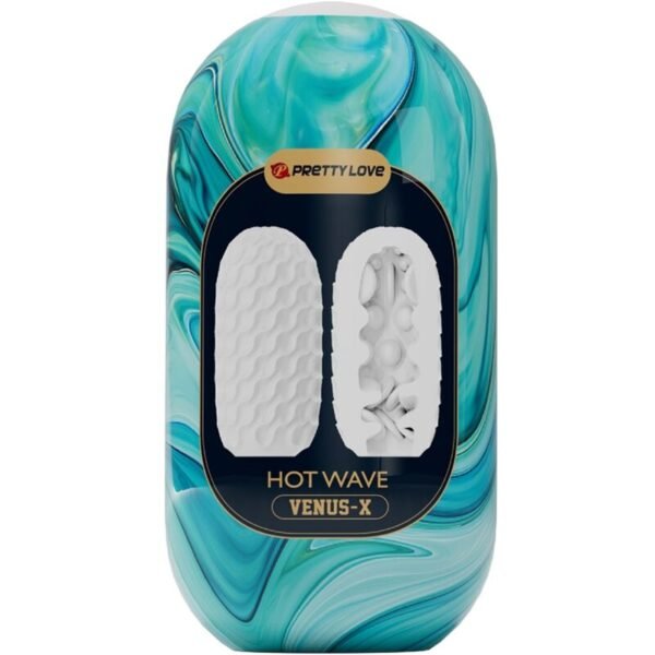 PRETTY LOVE - MASTURBADOR MASCULINO HOT WAVE SILICONE BRANCO - Image 4