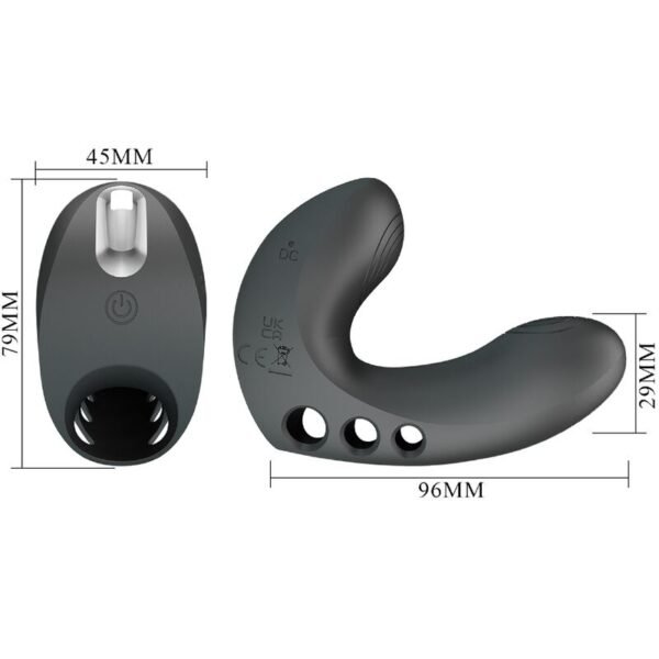 PRETTY LOVE - VIBRADOR DE DEDO CAMELIA 7 VIBRAÇÕES PRETO - Image 6
