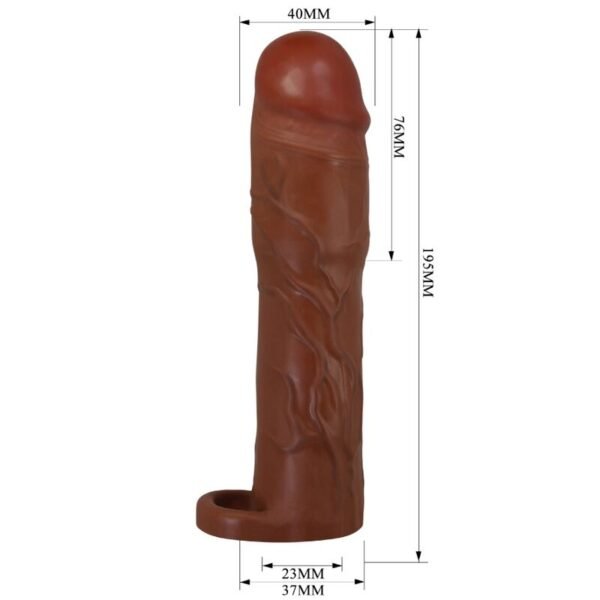 PRETTY LOVE - MANGA PENIS GERD COM EXTENSÃO DE 7,6 CM MULATO - Image 6