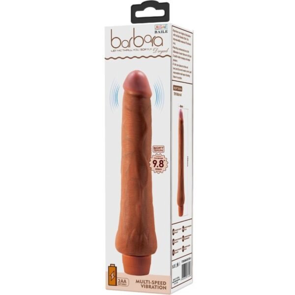 BAILE - VIBRADOR REALISTA DRYAD 25 CM MULATO - Image 6