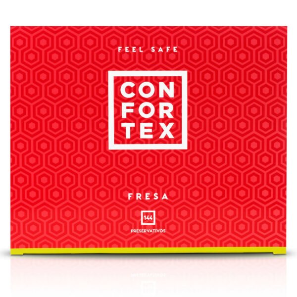 CONFORTEX - CONDOM DE MORANGO 144 UNIDADES - Image 2