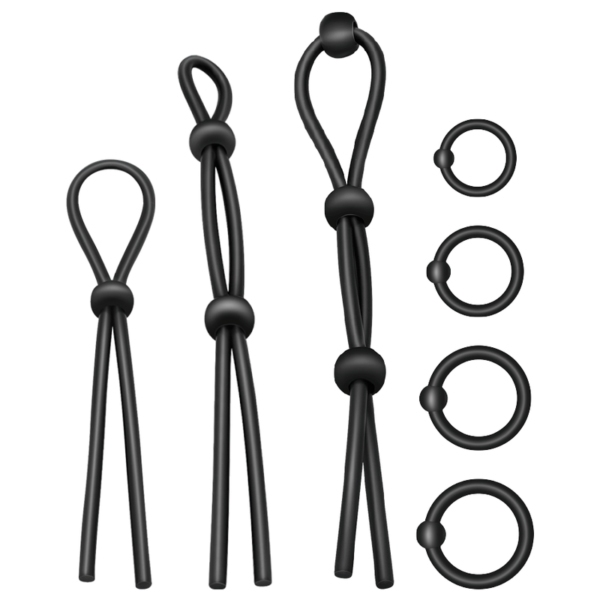 ADDICTED TOYS - CONJUNTO DE ANÉIS PARA GALO DE SILICONE FLEXÍVEL 7 PEAS - Image 2