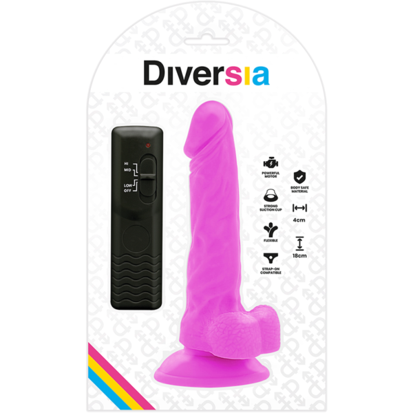 DIVERSIA - FLEXÍVEL VIBRATÓRIO 18 CM - ROXO - Image 9