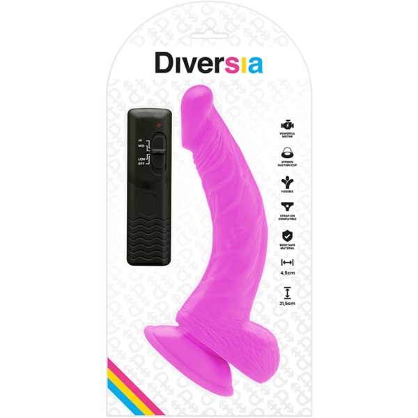 DIVERSIA -VIBRAÇÃO FLEXÍVEL DIVERSIA 21,5 CM - ROXO - Image 9