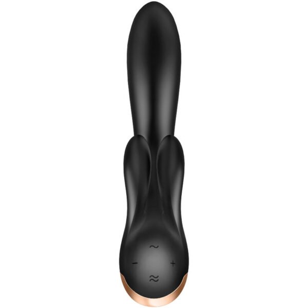 SATISFYER - APLICATIVO VIBRADOR DOUBLE FLEX PRETO - Image 2