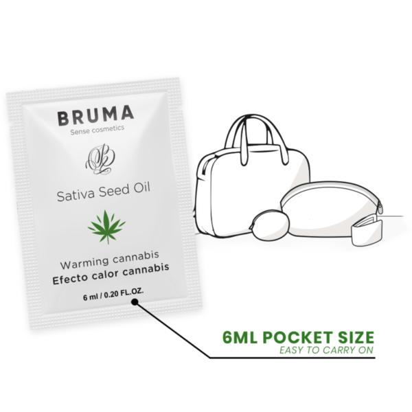 BRUMA - SATIVA SEED OIL SLIDING GEL AQUECEDOR SABOR CANNABIS 6 ML - Image 6