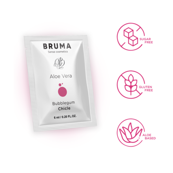 BRUMA - GEL DESLIZANTE DE ALOE VERA SABOR BUBBLEGUM 6 ML - Image 4
