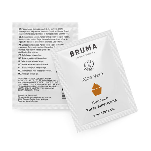 BRUMA - GEL DESLIZANTE DE ALOE VERA SABOR CUPCAKE 6 ML - Image 2