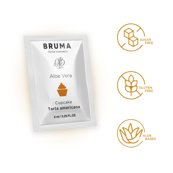 BRUMA - GEL DESLIZANTE DE ALOE VERA SABOR CUPCAKE 6 ML - Image 4