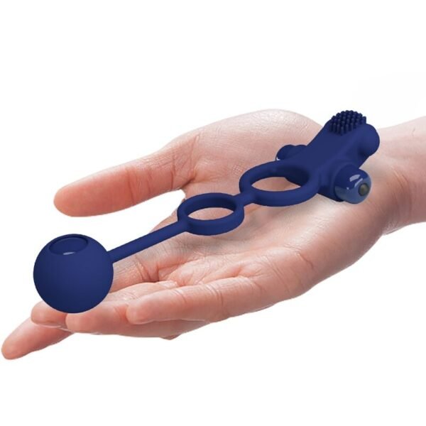 PRETTY LOVE - REMINGTON ANEL VIBRADOR DUPLO COM PLUG AZUL - Image 5
