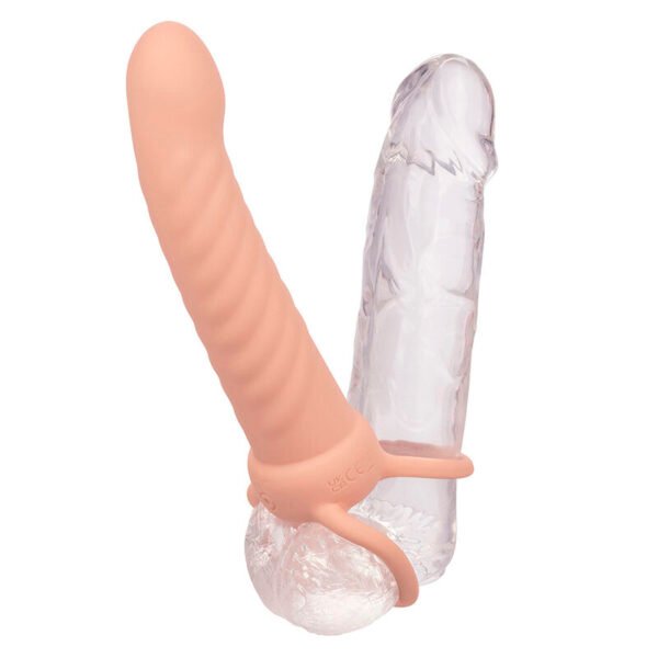 CALEXOTICS - MAXX RIBBED DUAL PENETRATOR 10 VIBRAÇÕES CARNE - Image 5