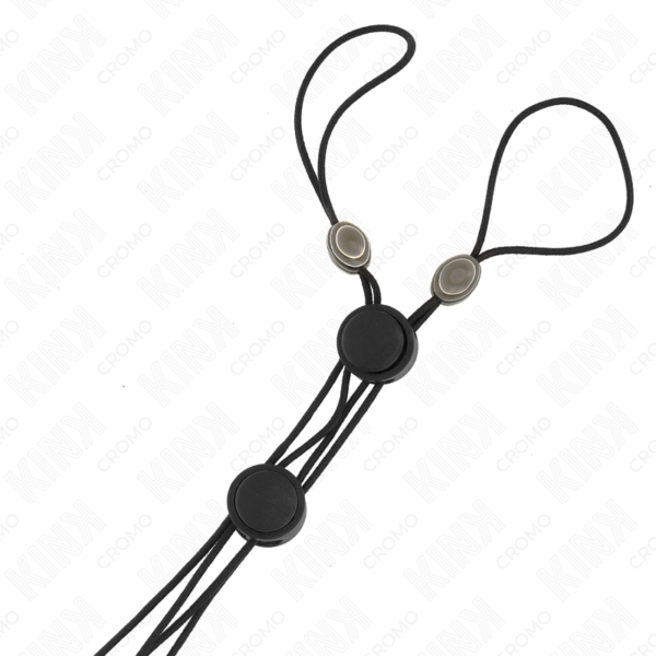KINK - GRAMPOS DE MAMILOS DETALHES PRETOS COM ELÁSTICO PRETO - Image 2