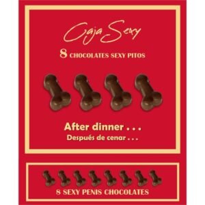 DIABLO PICANTE - CAIXA DE 8 CHOCOLATES EM FORMA DE PÊNIS