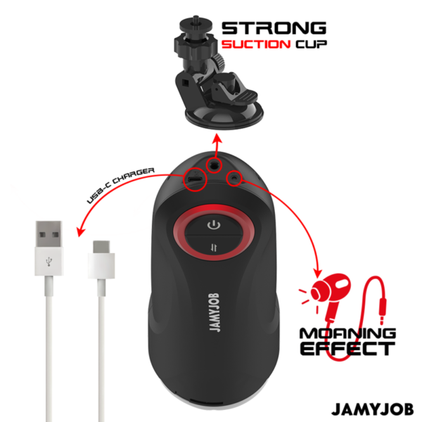 JAMYJOB - MASTURBADOR AUTOMÁTICO DE VAGINA POR GRAVIDADE 5 MODOS DE SUCÇÃO - Image 7