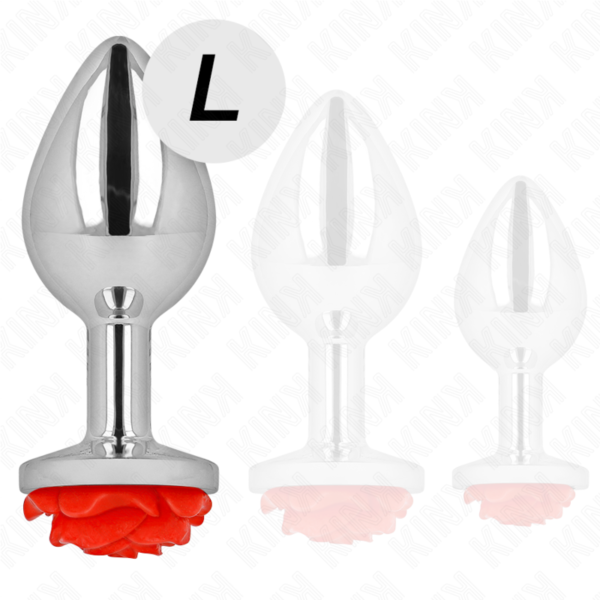 KINK - PLUG ANAL ROSA VERMELHO TAMANHO L - Image 2