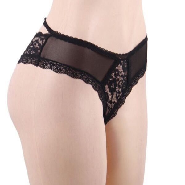 QUEEN LINGERIE - CALCINHA DE RENDA FLORAL S/M - Image 3