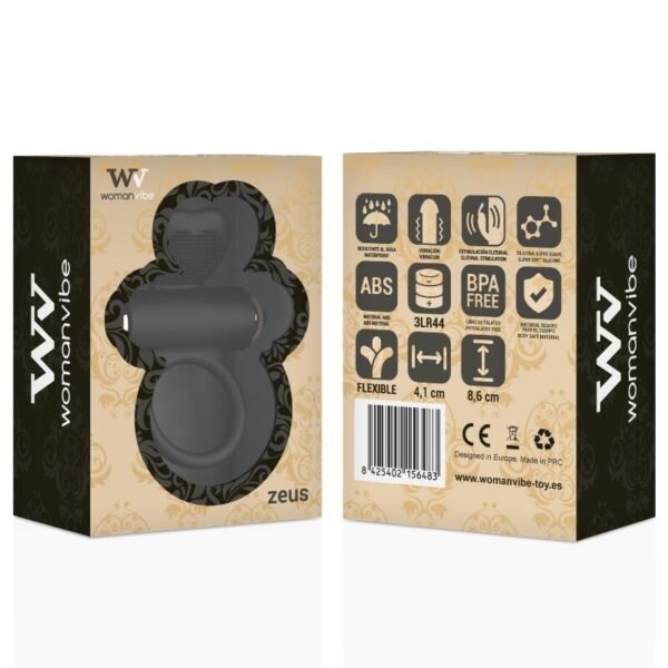 WOMANVIBE - ANEL VIBRADOR DE SILICONE ZEUS - Image 7