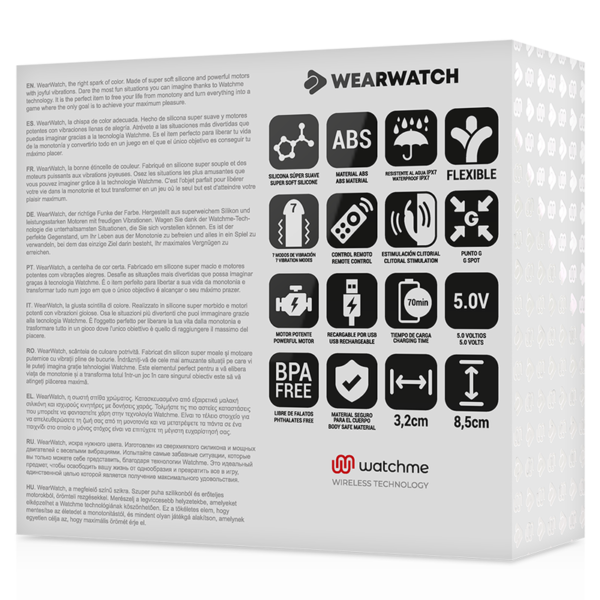 WEARWATCH™ - VIBRADOR WATCHME DUAL TECHNOLOGY INDIGO / ROSA - Image 7