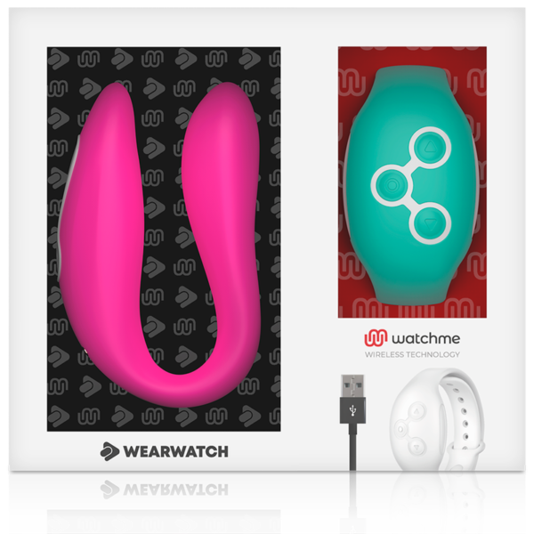 WEARWATCH™ - VIBRADOR WATCHME DE TECNOLOGIA DUPLA FÚCSIA / ÁGUA DO MAR - Image 7