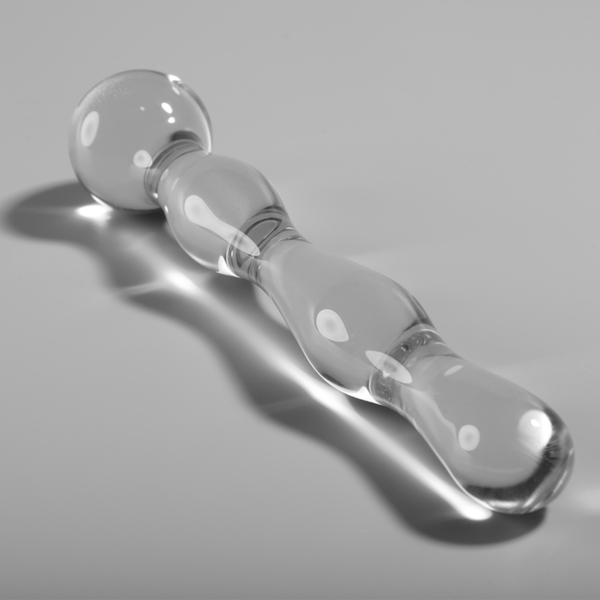 NEBULA SERIES BY IBIZA - MODELO 13 DILDO VIDRO BOROSILICADO TRANSPARENTE 18 CM -O- 3.5 CM - Image 2