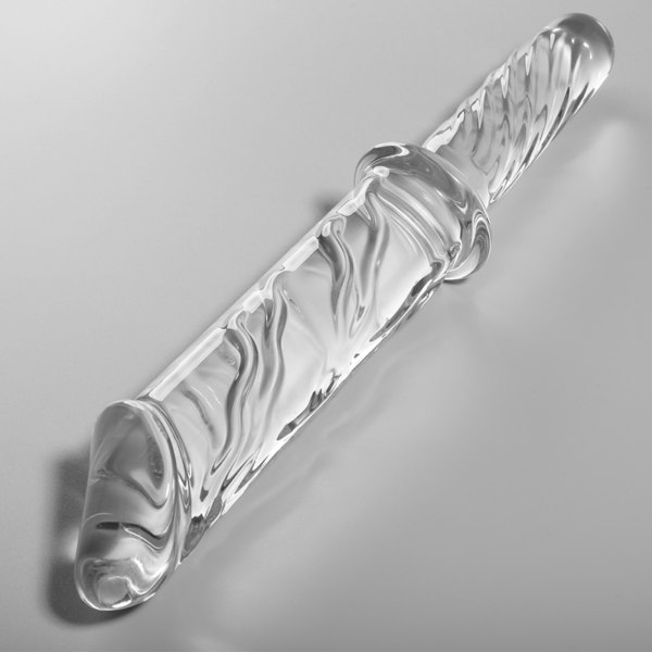 NEBULA SERIES BY IBIZA - MODELO 24 DILDO VIDRO BOROSILICADO TRANSPARENTE 28.5 CM -O- 5 CM - Image 2