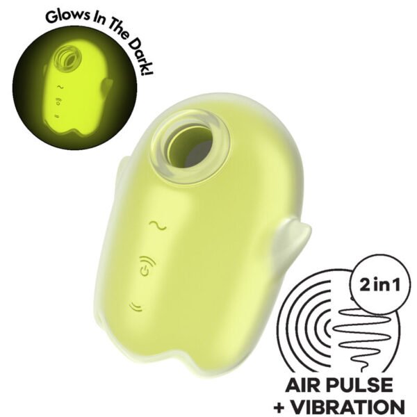 SATISFYER - GLOWING GHOST AIR PULSE & VIBRADOR AMARELO - Image 4