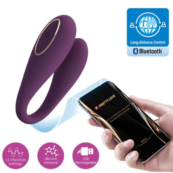 PRETTY LOVE - AUGUST VIBRADOR DE PRAZER DUPLO GLOBAL REMOTO - Image 4