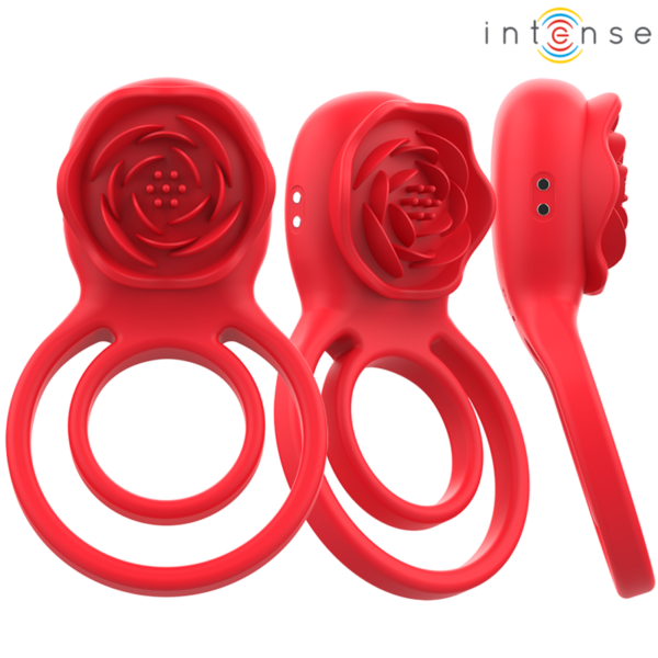 INTENSE - GAIL ESTIMULADOR ROSE 10 VIBRAÇÕES VERMELHO CONTROLE REMOTO - Image 4