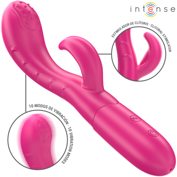 INTENSE - AMARA VIBRADOR COM LÍNGUA ESTIMULANTE 10 VIBRAÇÕES ROSA - Image 2