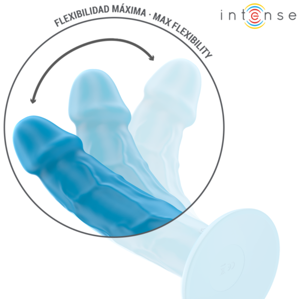 INTENSE - PHOEBE VIBRADOR REALISTA 10 VIBRAÇÕES AZUL CONTROLE REMOTO - Image 4