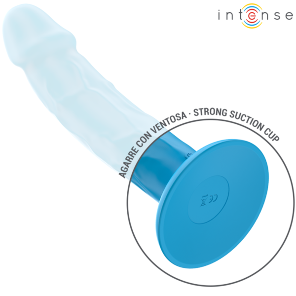 INTENSE - PHOEBE VIBRADOR REALISTA 10 VIBRAÇÕES AZUL CONTROLE REMOTO - Image 5