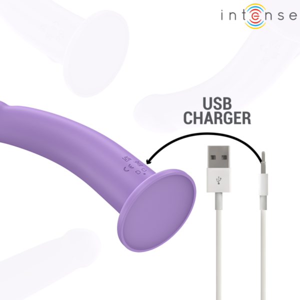 INTENSE - EDDIE VIBRADOR 17,5 CM 10 VIBRAÇÕES ROXO CONTROLE REMOTO - Image 6