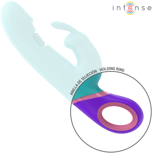 INTENSE - MONICA RABBIT VIBRADOR COM ESTIMULADOR G-SPOT ROTATIVO AZUL - Image 6