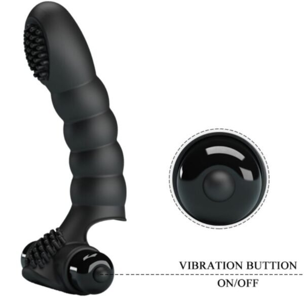 PRETTY LOVE - VIBRADOR DE DEDO ALEXANDER 10 VIBRAÇÕES PRETO - Image 6