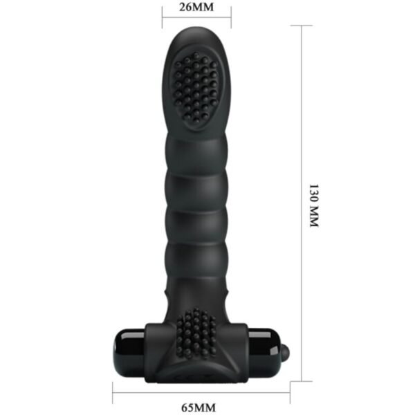 PRETTY LOVE - VIBRADOR DE DEDO ALEXANDER 10 VIBRAÇÕES PRETO - Image 4